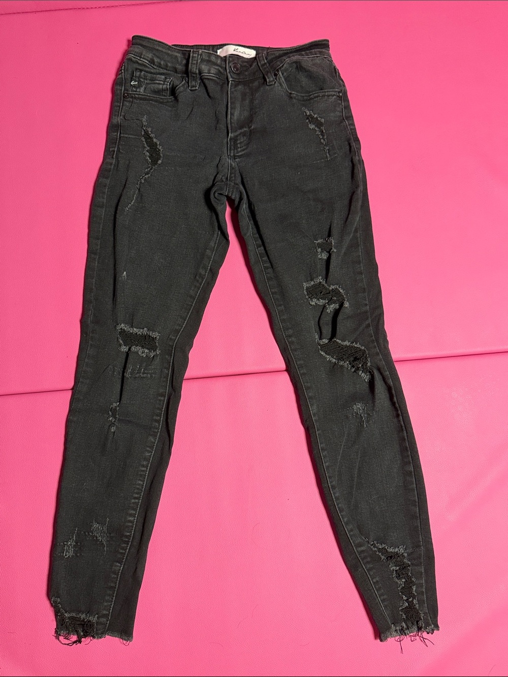 KanCan Black Distressed Skinny Jeans